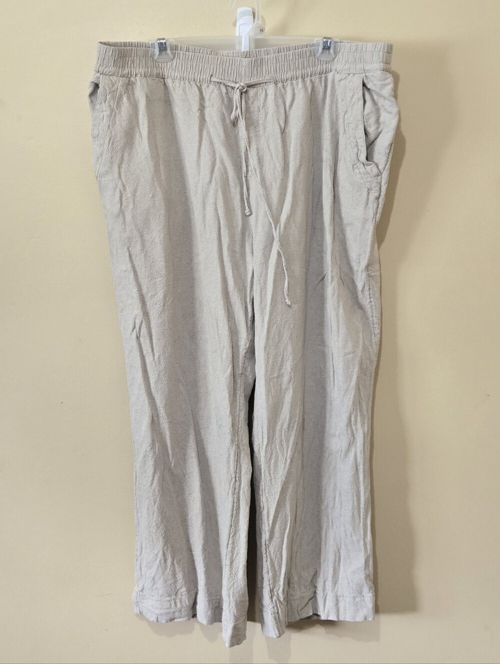 A New Day Linen Blend Wide Leg Pants